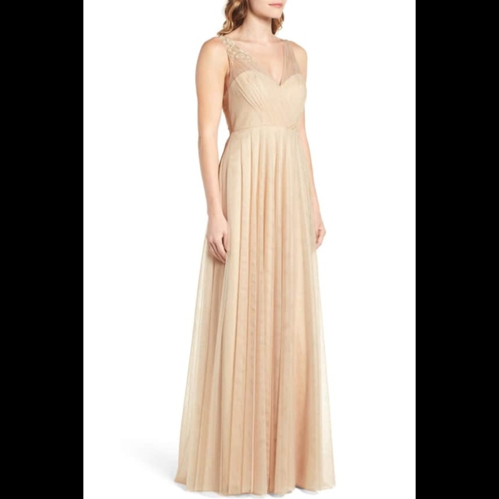 Jenny too Emelie illusion gown size 16 NWT